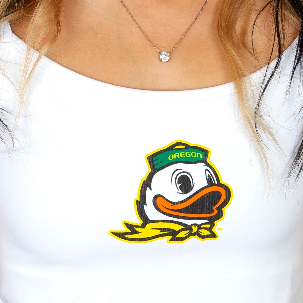 Ducks Spirit, Champion, White, Sleeveless, Polyester Blend, Women, Cami, Tank, Shirt, 1008955